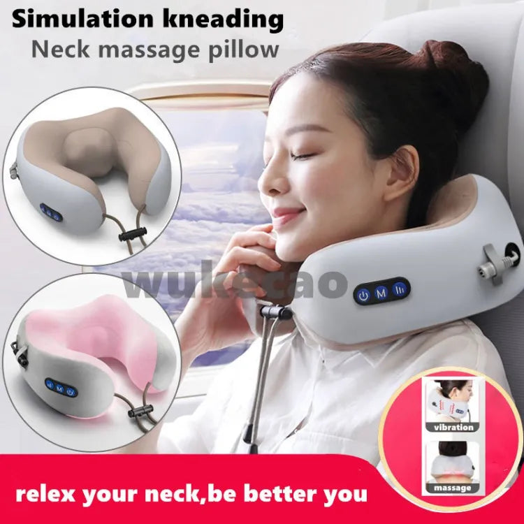 Jinserta Neck Cushion Massager ā USB Rechargeable Massage Pillow for Neck, Shoulder & Back