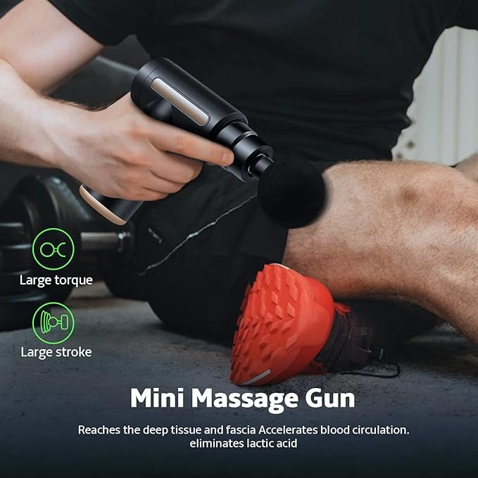 4-in-1 Deep Tissue Massage Gun β Percussion Massager with 4 Interchangeable Attachments