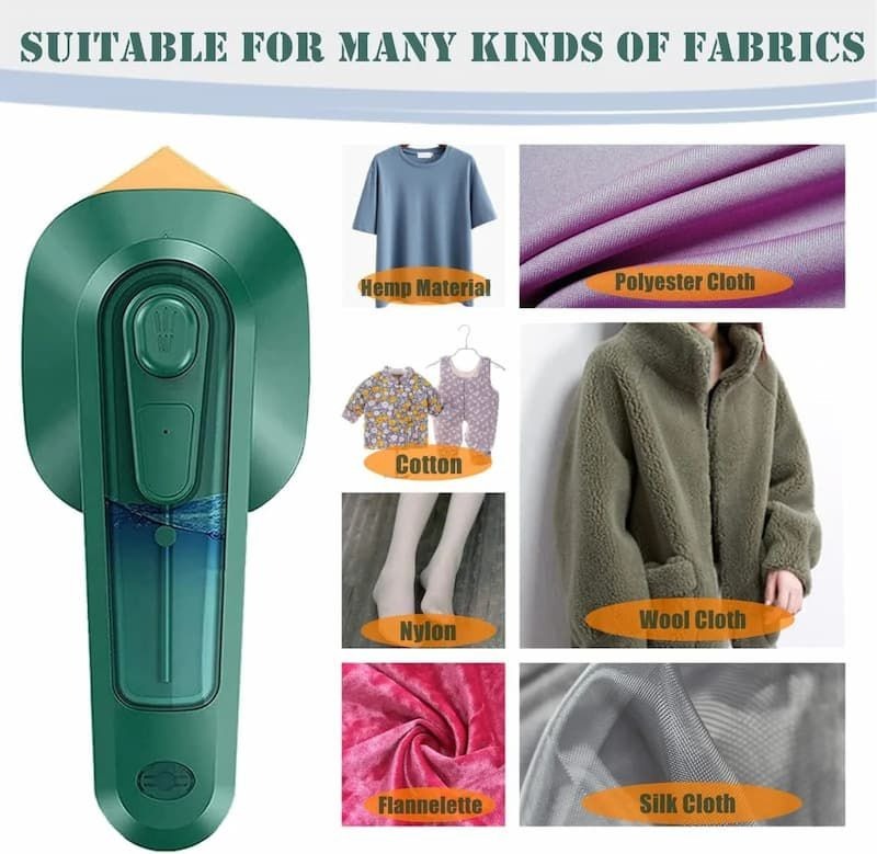 Professional Micro Steam Iron Handheld – Portable Garment Steamer for Wrinkle Removal