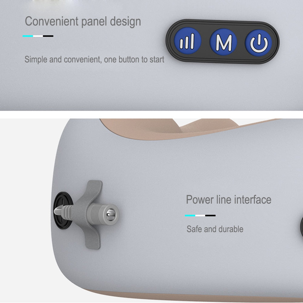 Jinserta Neck Cushion Massager – USB Rechargeable Massage Pillow for Neck, Shoulder & Back